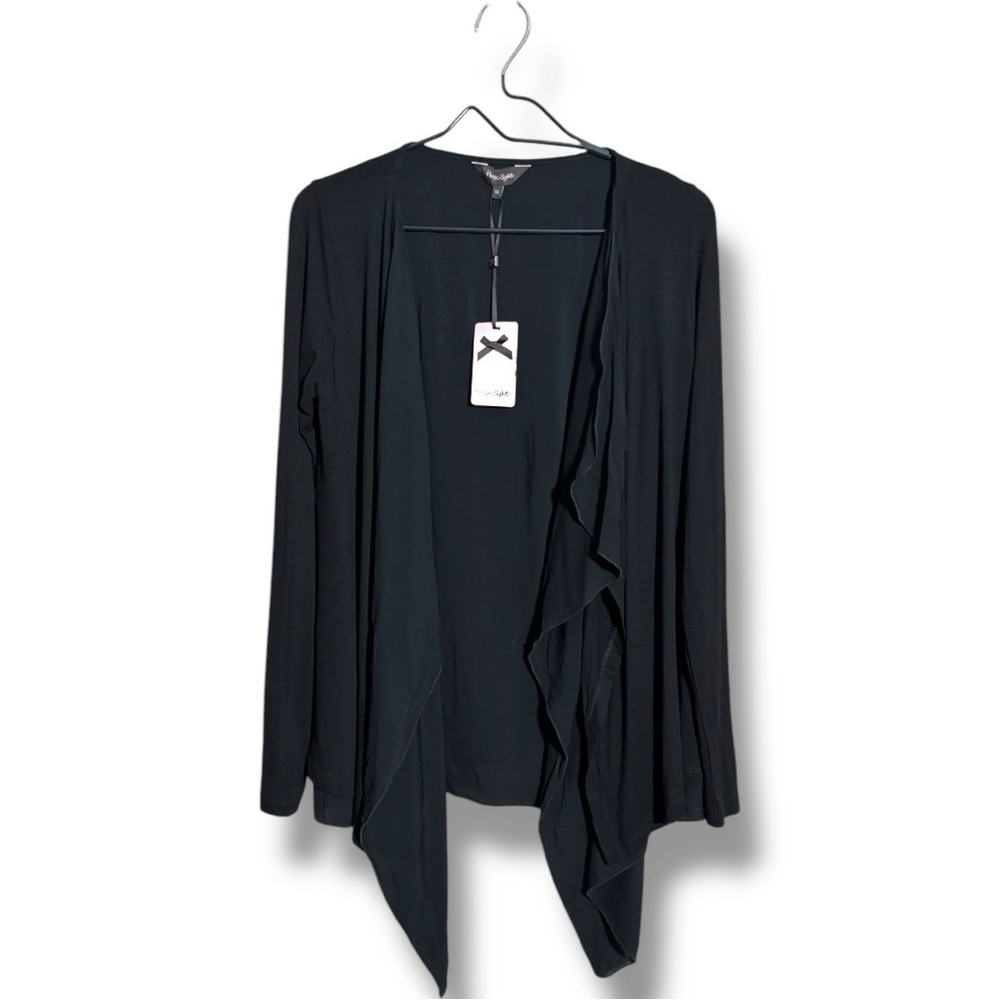 Phase Eight Black Flowy High Low with Open Relaxed Fit NWT Cardigan - Picture 2 of 16